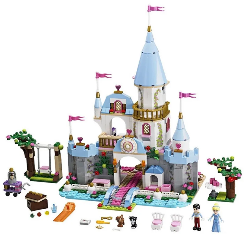 2021 Новый Замок принцессы для девочек Анна Эльза персонажи фигурки сборные