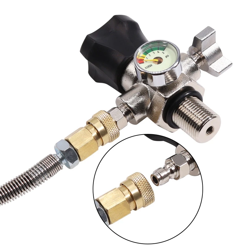 Резьба M18X1.5 регулятор клапана SCBA 4500Psi заполняющая станция шланг для баллона PCP |
