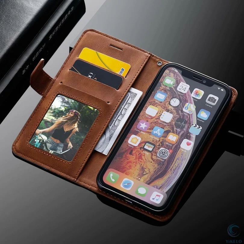 Ультратонкий кожаный чехол-книжка для Sony Xperia 1 10 II III 5 XZ1 XZ3