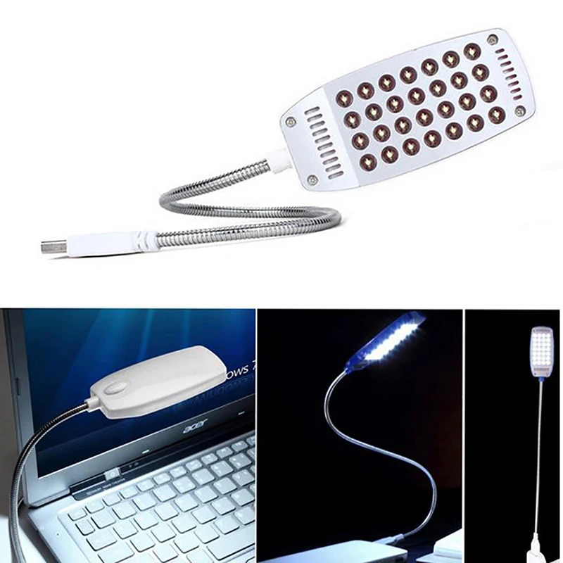 

28LED Reading Light 5V USB Powered Book Lamp MINI Flexible Portable Study Lights With Switch For Power Bank Laptop PC Computer
