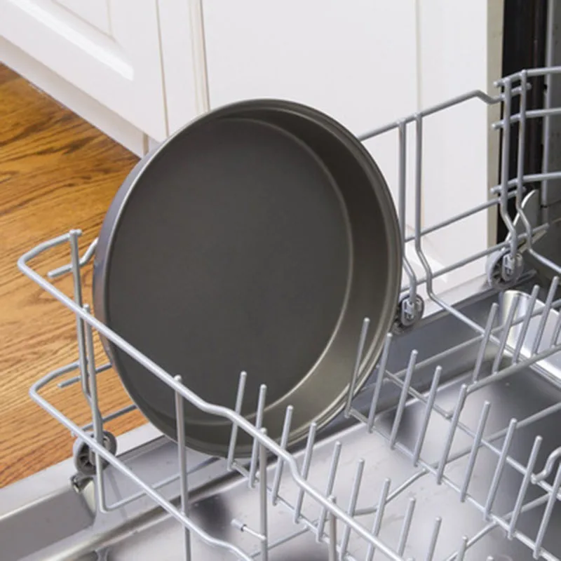 

10 Inch Black Round Pizza Plate Pizza Pan Baking Tools Carbon Steel Non-Stick Baking Pan Cake Mold Biscuit Pizza Mold