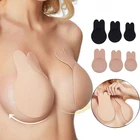 Многоразовый силиконовый бюстгальтер для женщин, невидимый бюстгальтер пуш-ап, самоклеющийся бюстгальтер без бретелек Kawaii Rabbit, бюстгальтеры для женщин, лента для увеличения груди