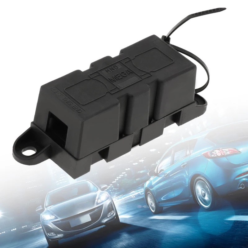 

2019 New MEGA Fuse Holder DC 125V 300A For Battery & Alternator Connection Fit Truck Boat RV Motorhome Yacht Car Golf Etc 68.6mm