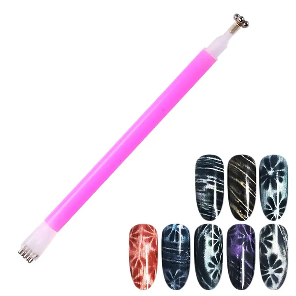1 шт инструмент для нейл арта двухголовая стальная точечная Ручка DIY Nail Art