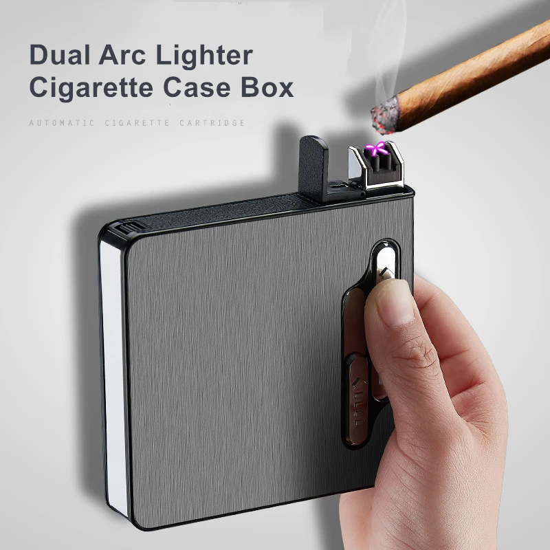 Емкость для сигарет 20 шт. водонепроницаемый чехол электрическая зажигалка с