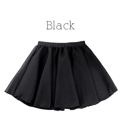 Black 12 pieces Летний Детский Эластичный шифоновый пояс, юбка, балетный тюль для девочек, юбка со скидкой - Цвет: Black 12 pieces