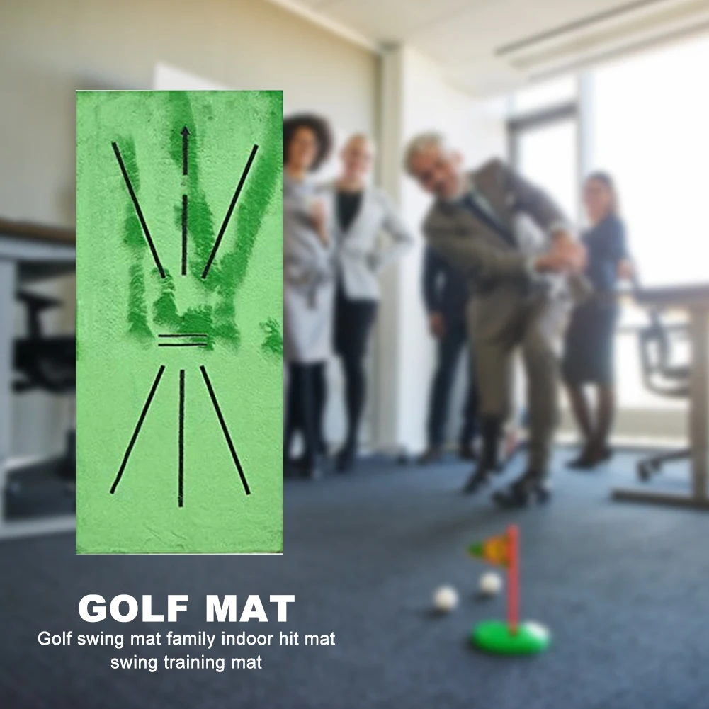 

Garden Grassland Batting Golf Pad Sports Training Aid Game Putter Fairway Swing Detection Equipment Golfer Hitting Mat
