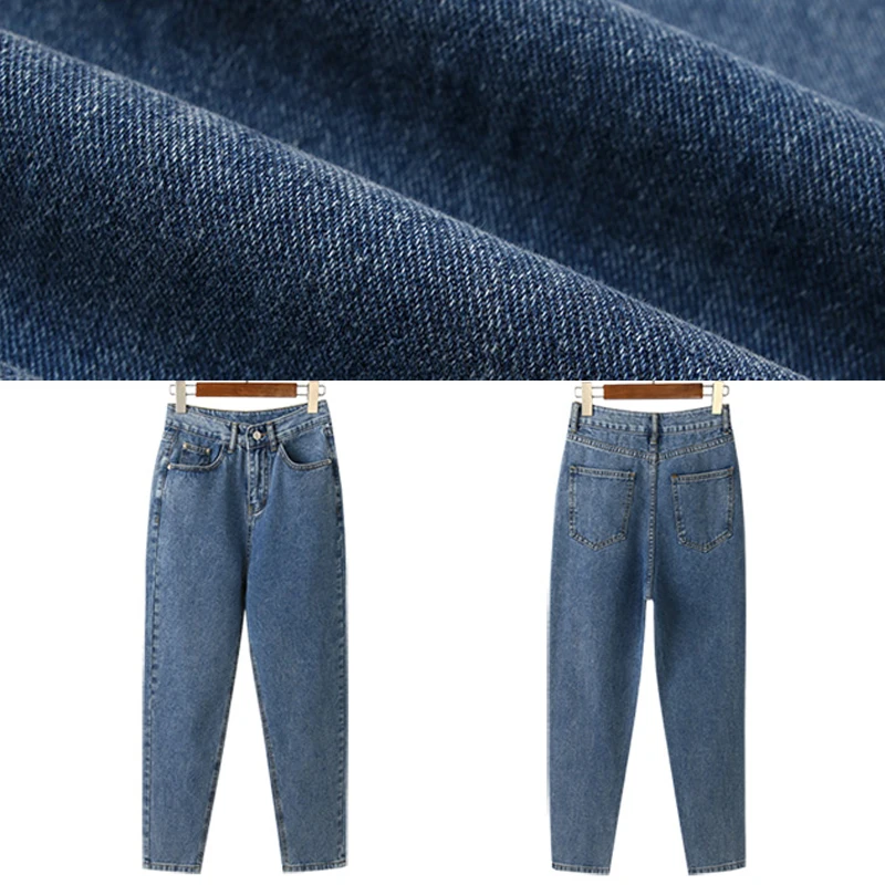 

European Style Super Hot Ins White Casual Jeans Women Loose 2021 Summer New High Waist Fashion Slim Harlan Straight Leg Pants