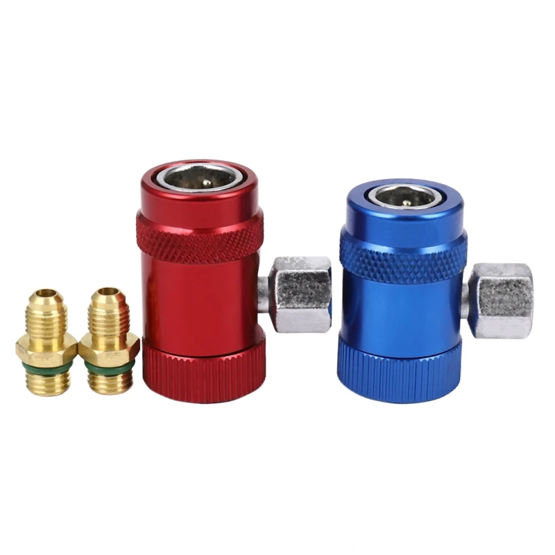 

Car Auto AC High / Low Side R1234yf Quick Couplers Adapters Conversion Kit With Manual Couplers