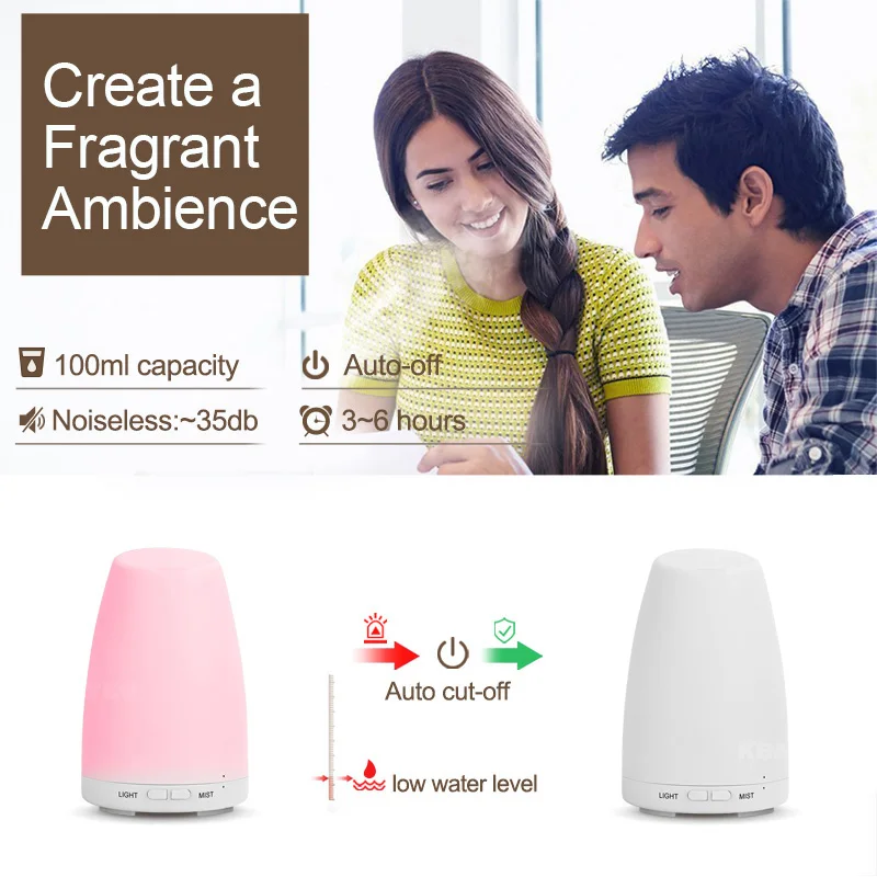 Ультразвуковой увлажнитель воздуха диффузор эфирных масел ароматерапия