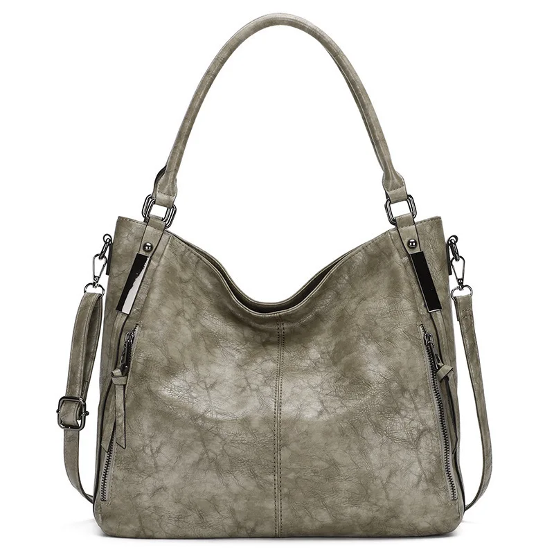 Вместительные сумки-тоуты для женщин простые сумочки на молнии из искусственной