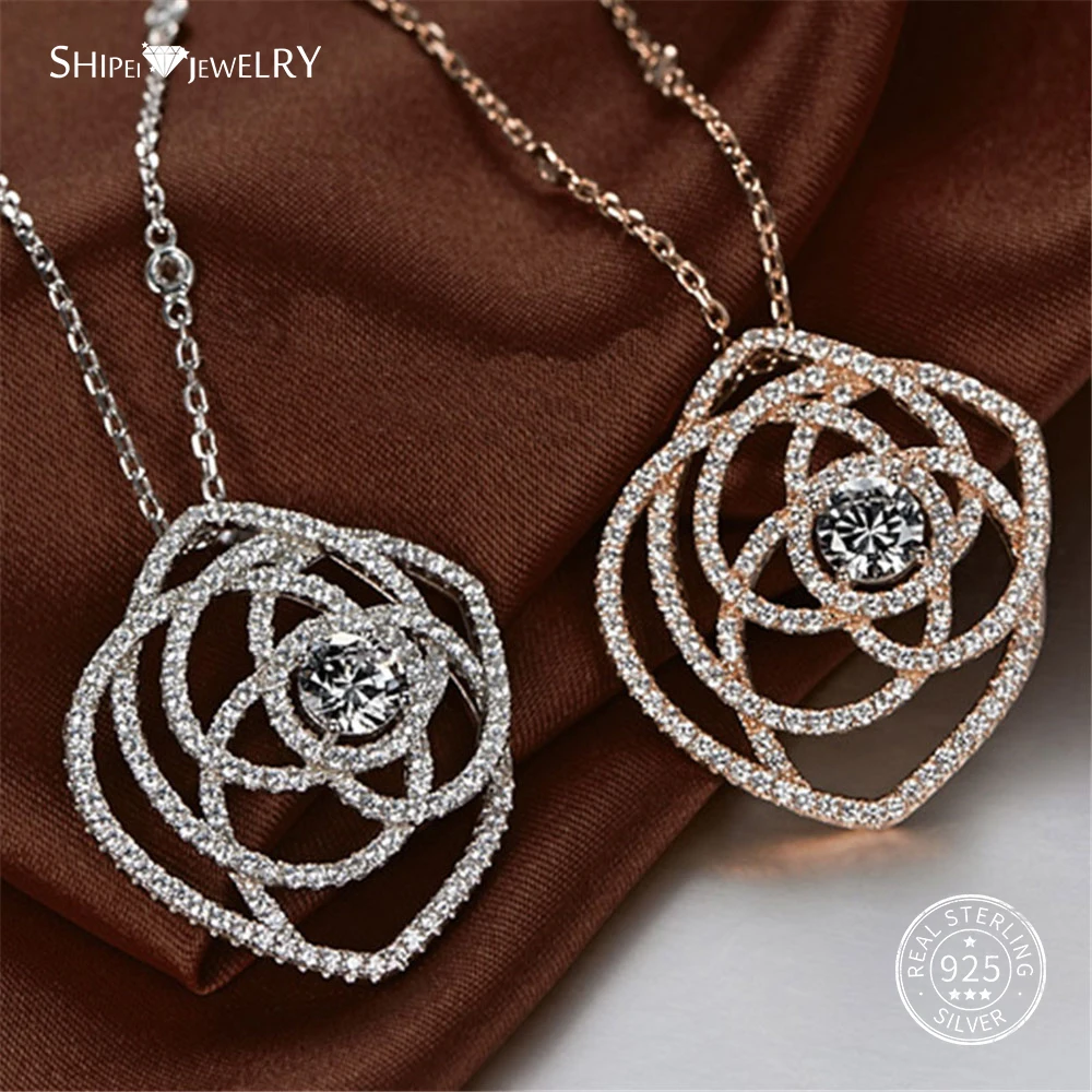 Shipei 100% Стерлинговое Серебро 925 пробы персонализированный Белый Золотой розовое