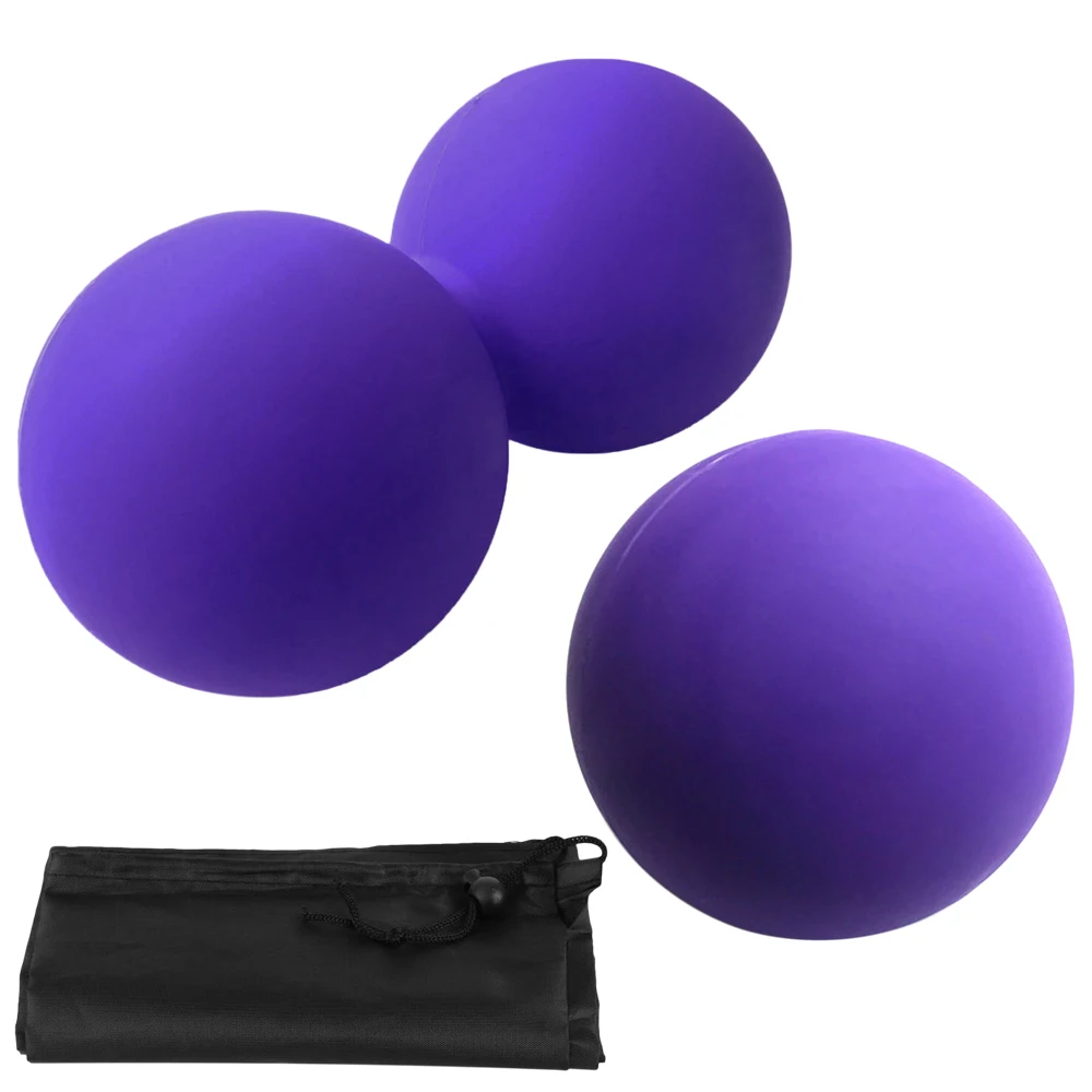 

Outdoor Pilates Yoga Balls Set Double Peanut Ball Fascial Tissue Treatment Massage Fitness Exercise Muscle Therapy Balls Set
