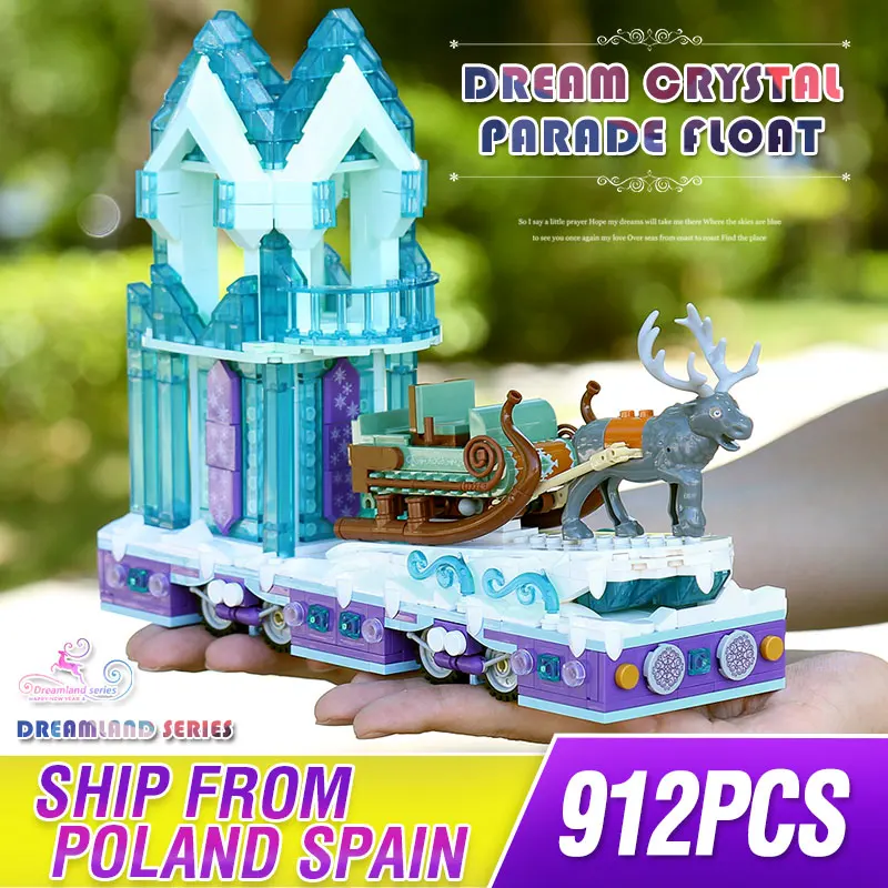 Форма King Snow World для девочек принцесса фэнтези зимняя деревня сани модель