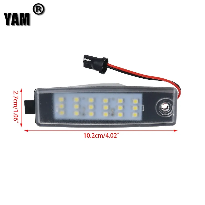 YAM 2Pcs 18 LED License Number Plate Light For Toyota HiAce 05-11 Rav 4 Vanguard dropshipping for | Автомобили и мотоциклы