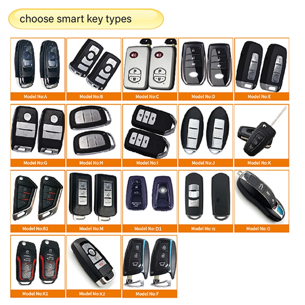 

Cardot 9 piece Suit For 99% Button Start Car Remote Start Stop Keyless Entry Car Alarm Pke Remote Start Engine