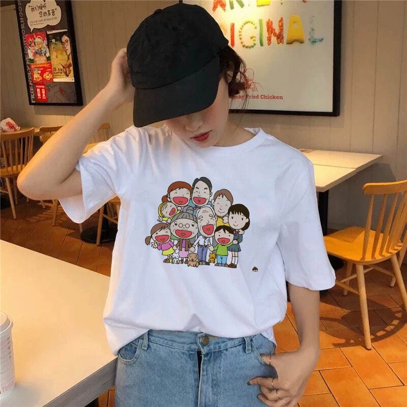 

Family Print T Shirt Men Women Summer Short Sleeve Casual O Neck Top Tees 90s Korean Fashion T-shirts Clothing Streetwaers