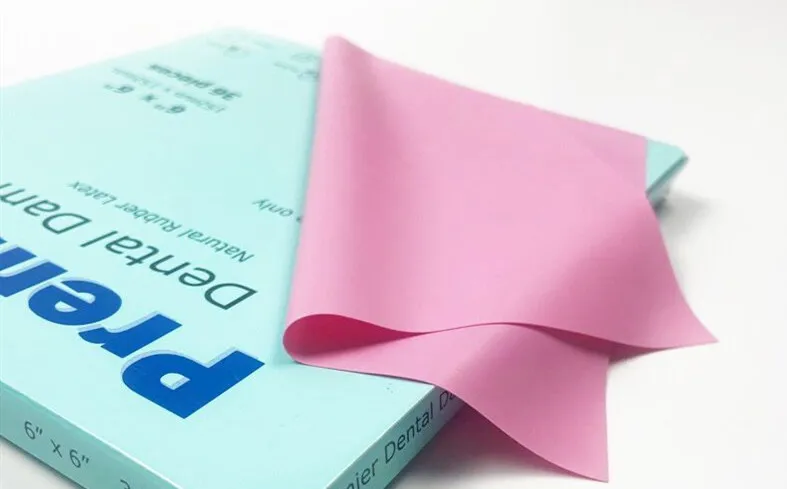 Стоматологические резиновые плотины Ортодонтическая система розовые 36 шт.