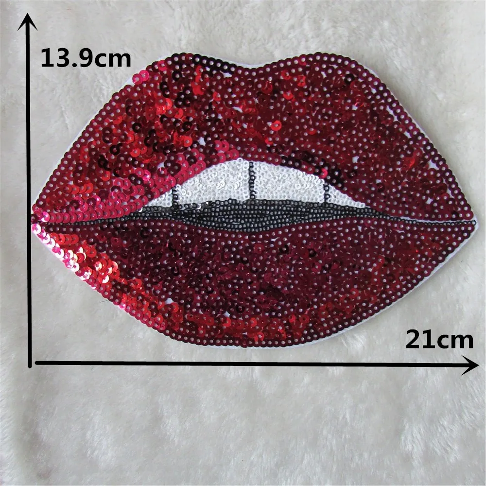 Новое поступление большой размер заплата с пайетками в полоску термоплавкая