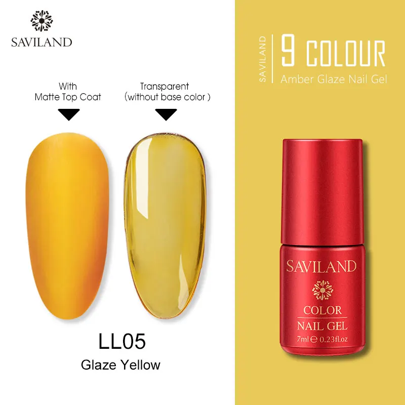 7ML LL05 SAVILAND Радужный Янтарный Гель-лак для ногтей креативный художественный Гель-лак для ногтей полупрозрачный праймер лак для ногтей - Цвет: 7ML LL05