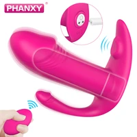 phanxy vagina vibrator dildo 9 mode g spot anal clitoris stimulator panties wireless remote control sex toys for women female
