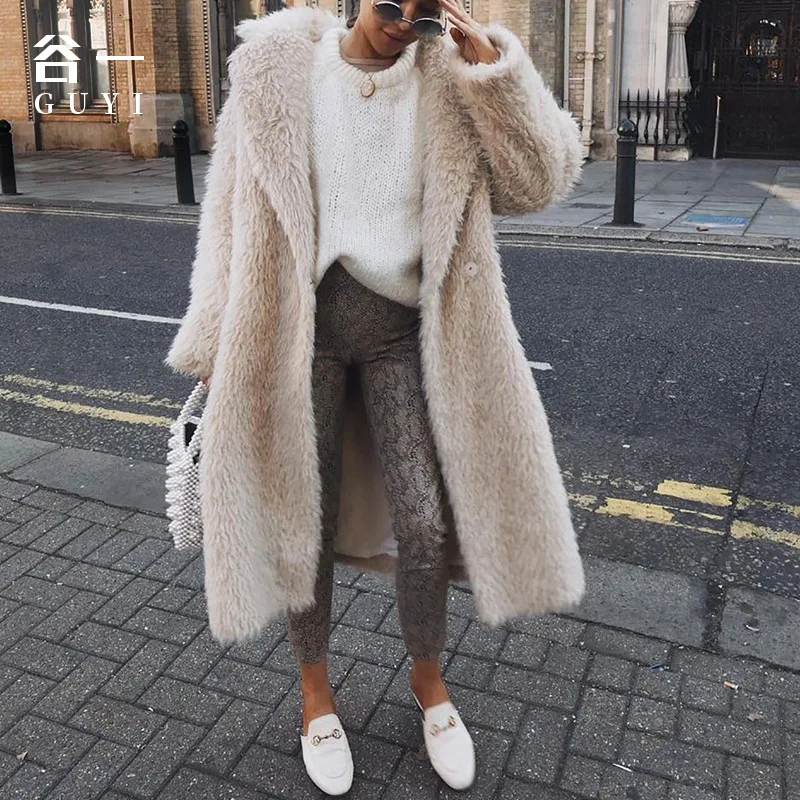 

2021 Street Style Women'S Warm Solid Color Women'S Cotton Long Coat
