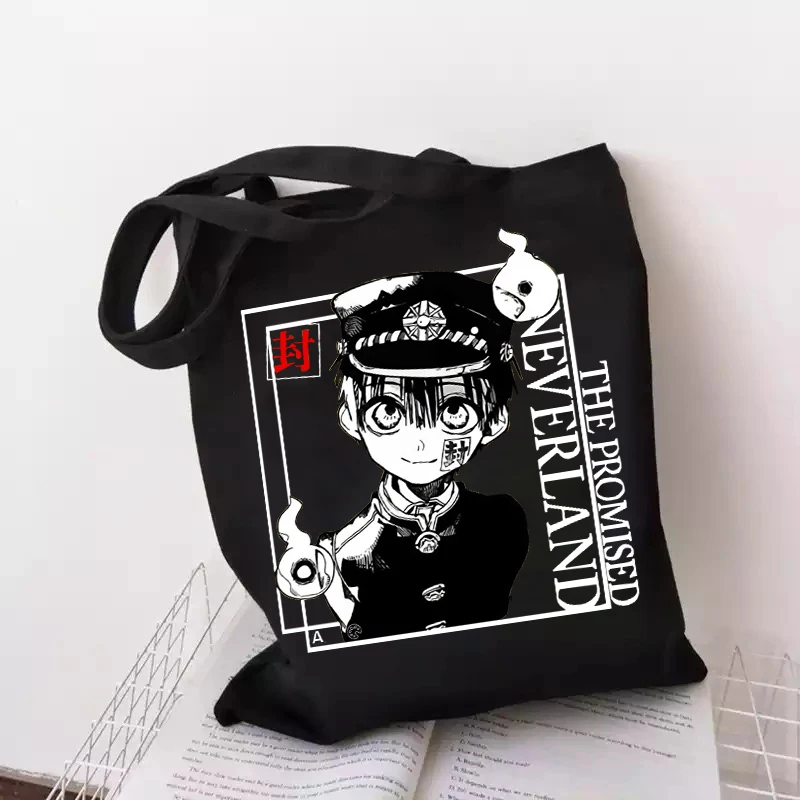 Женская сумка Харадзюку Hanako-kun аниме мультяшный принт Ulzzang Goth панк винтажная