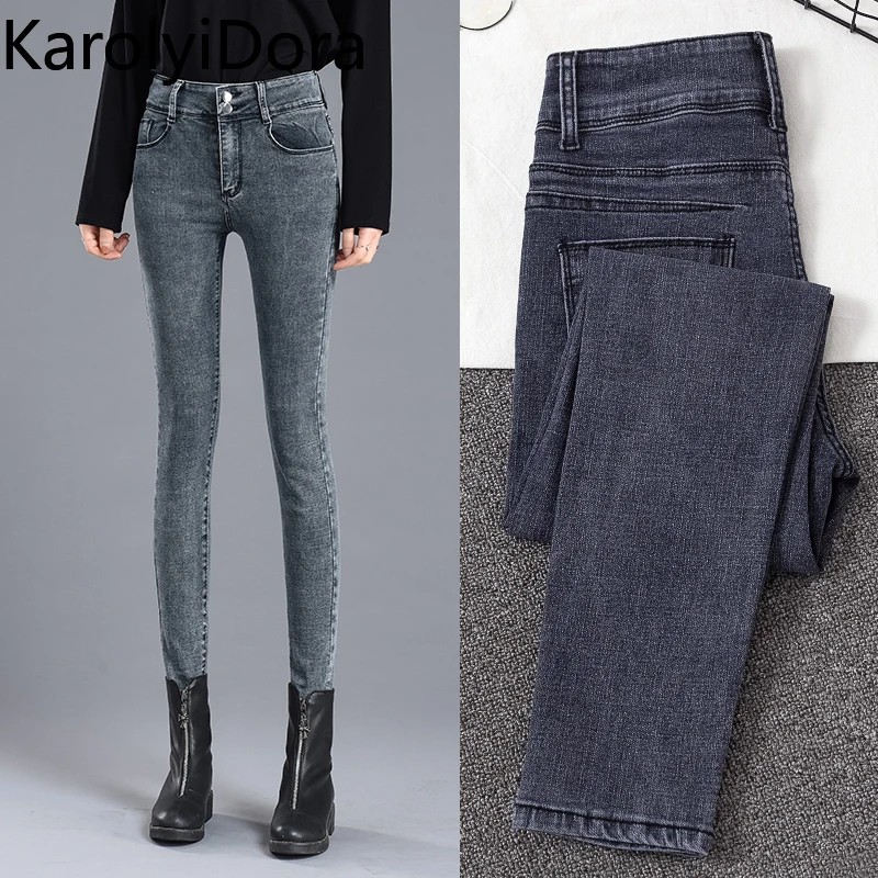 Женские джинсы большого размера новинка 2020 летняя Корейская версия с высокой