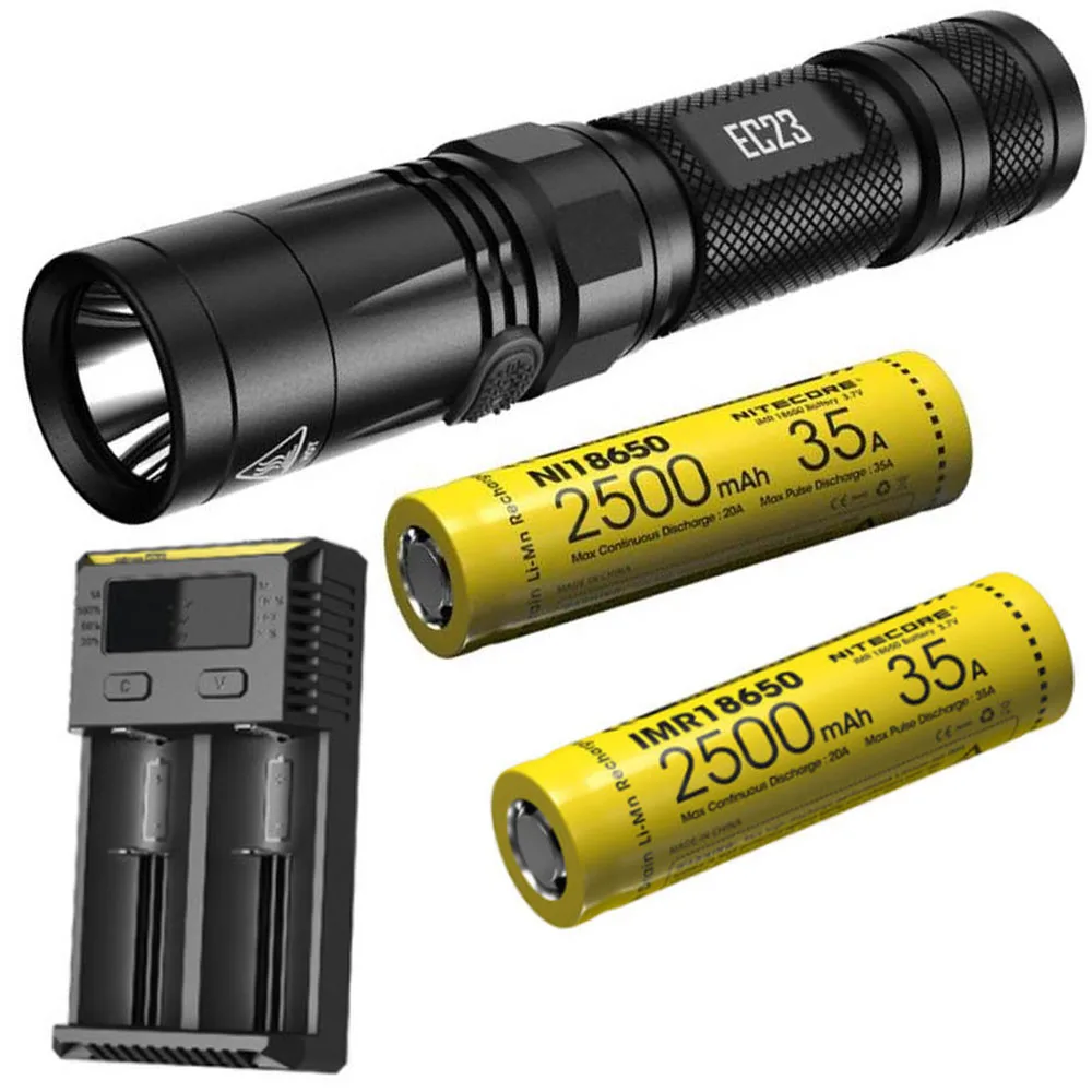 Светодиодный фонарик NITECORE EC23 CREE XHP35 HD E2 светодиодный Макс 255 лм расстояние луча м 8