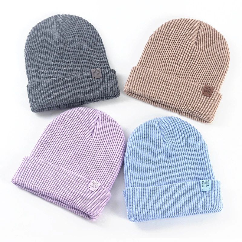 

Geebro Ribbing Solid Color Polyester Women Beanies Adult Men Soft Fashion New Skullies Hats Winter Autumn Warm Casual Unisex Cap