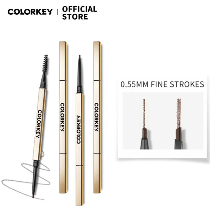 COLORKEY 0 55 мм тонких штрихов Треугольники карандаш для бровей двойной состава