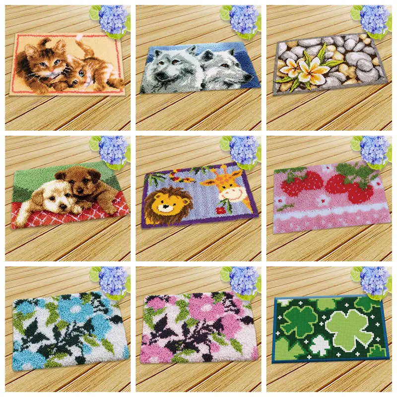 Крючок с защелкой Prajna Прямоугольная подушка ковер вышивка вязание крючком