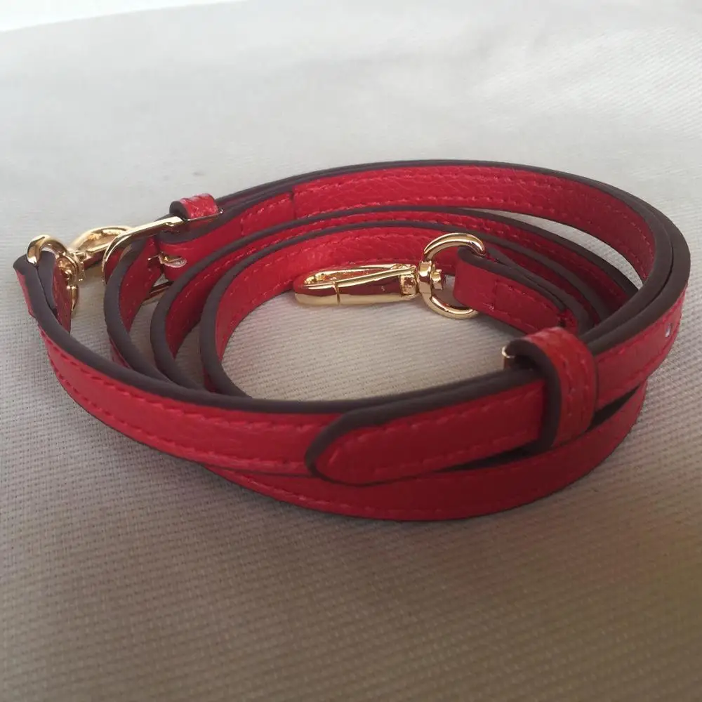 1.2CM Red 1,2/1,8 см ширина из натуральной кожи подгоняемый Замена крестообразные ремни сумка Аксессуары Золотая Серебряная фурнитура крест узор - Цвет: 1.2CM Red