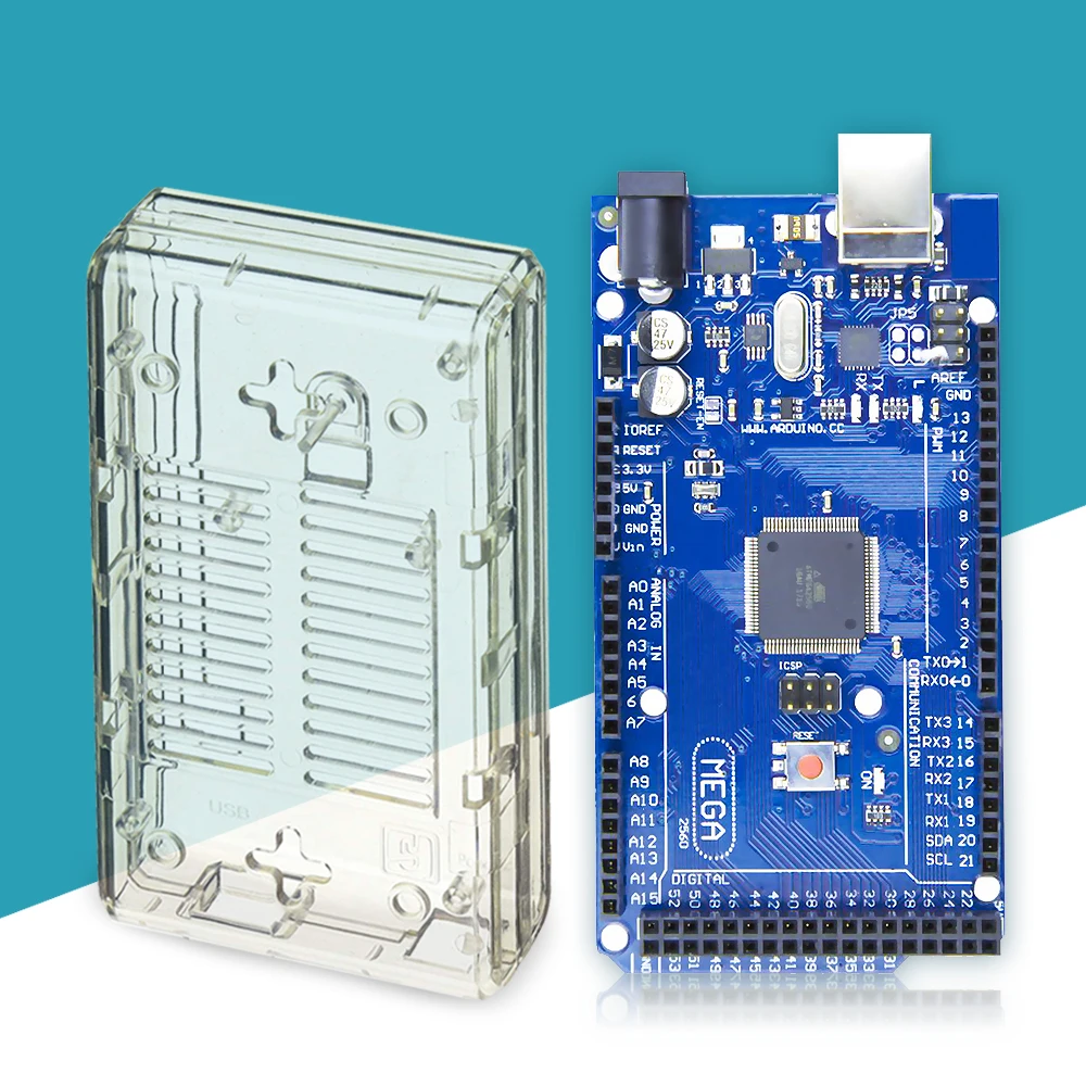 МЕГА 2560 R3 плата 2012 официальная версия с ATMega 2560 ATMega16U2 чип для Arduino интегрированный драйвер с оригинальной розничной коробкой - Цвет: Белый