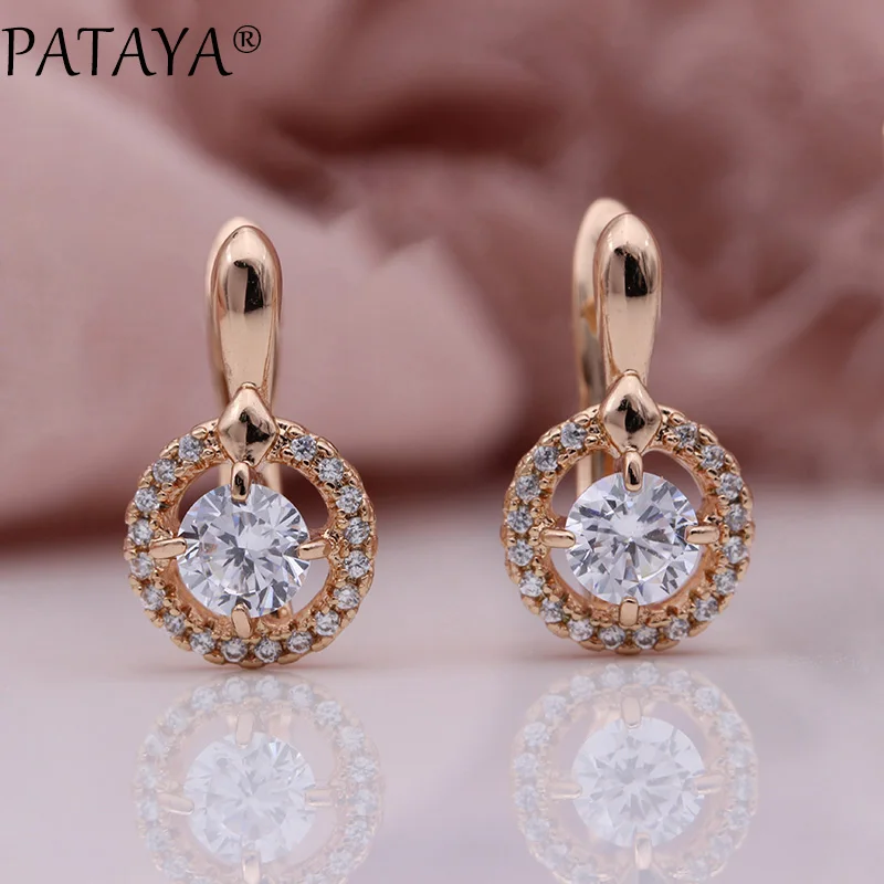 Серьги подвески с инкрустацией из микровоска розовое золото 585 пробы жемчугом