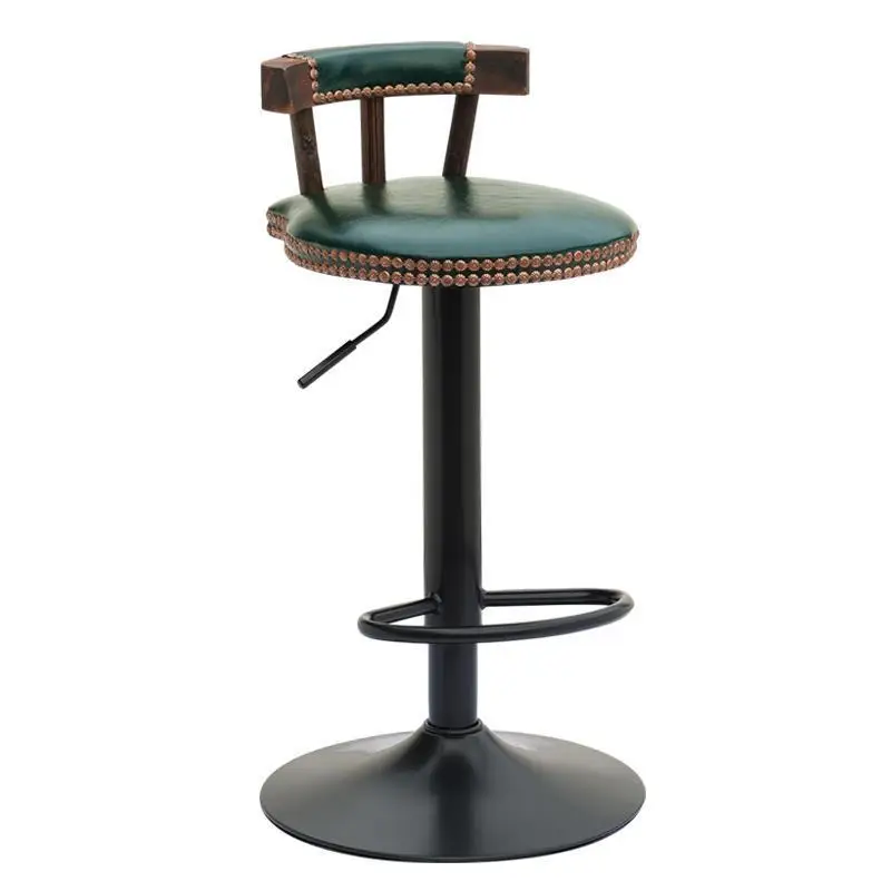 Стул смеситель с сандалическими басками Kruk Современный барный стул из кожи и