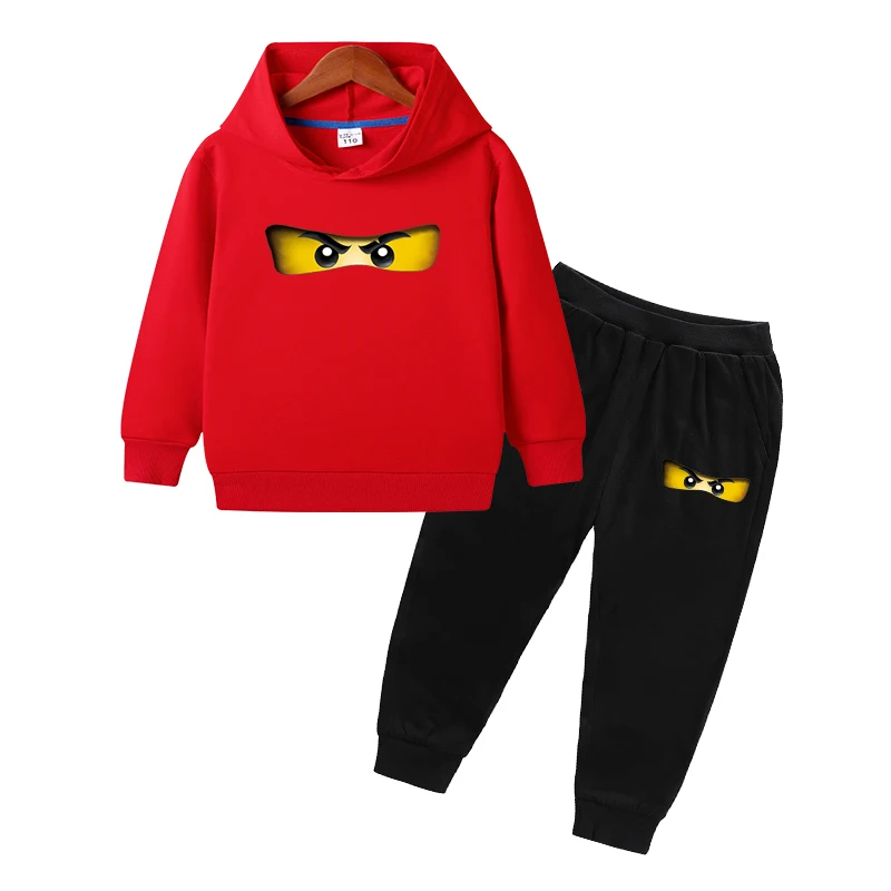2-10Y Spring Autumn Children Clothing Sets Swordsman Kids Clothes Baby Boys Hoodies Pants 2 Pcs Set Tracksuit Anime Outwear Coat