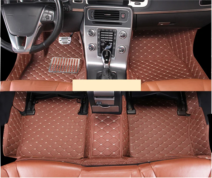 

leather car floor mat for volvo xc70 v70 2008 2009 2010 2011 2012 2013 2014 2015 2016 rug carpet interior accessories