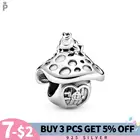 Бусина-Шарм гриб и лягушка из серебра 2022 пробы для браслета