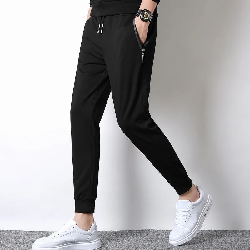 

New Vogue Men's Cotton Casual Pants Solid Pencil Sweatpants Male Joggers Trousers Hip Hop Men Pantalones Jogger Tactical Pants