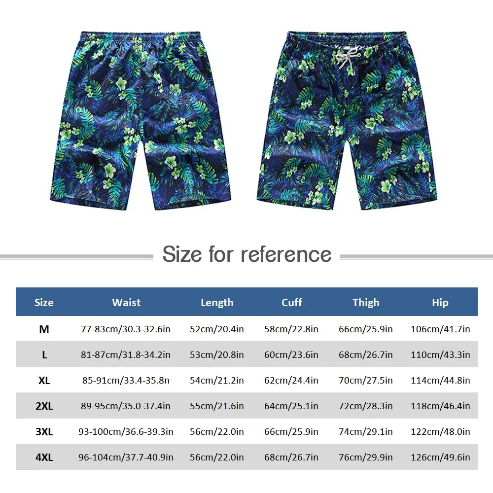 

Men's Beach Pants Quick Drying Beach Shorts Swimming Surfing Boating Water Sports Trunks Breathable Loose Swimwear Shorts