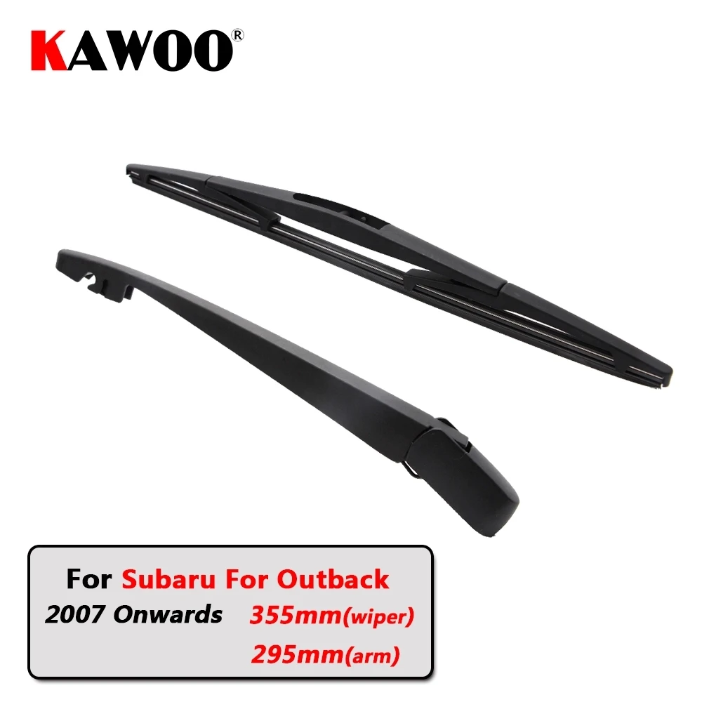 KAWOO Car Rear Wiper Blades Back Window Wipers Arm For Subaru For Outback Hatchback (2007 Onwards) 355mm Auto Windscreen Blade