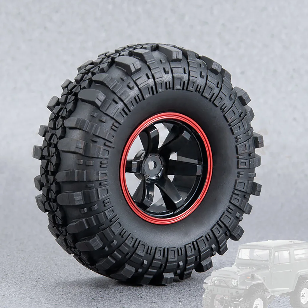 

1 / 10 Simulation Climbing Car 110mm Diameter 1.9 Inch Tread Hub Combination Scx10 90046 Spare Tire Rc Car Accessories