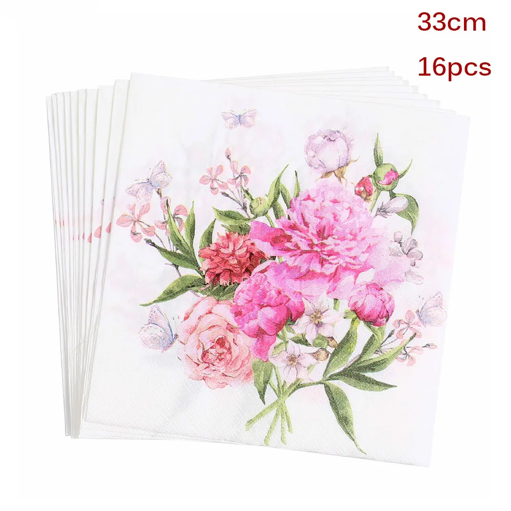 Гавайские вечерние одноразовые столовые приборы набор бумажных тарелок чашки