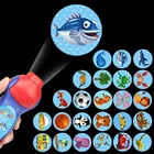 Динозавр, Акула, проектор с 24 узорами для раннего развития, слайд-проектор, модель раннего образования, фонарик, детские забавные игрушки