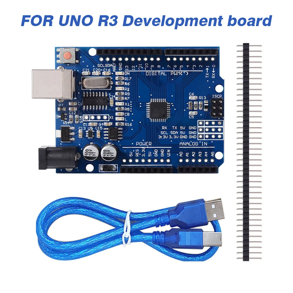 

Pohiks 1pc High Quality USB Development Board 100% Compatible Durable USB Board With Cable For UNO R3