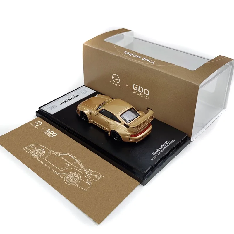 Модель времени x GDO мастерская 1:64 RWB 993 черный остров выпадающая литая модель