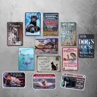 Настенная карточка Жестяная Вывеска Дом без кошки жестяная вывеска для бара и паба украшение ретро металлический художественный постер