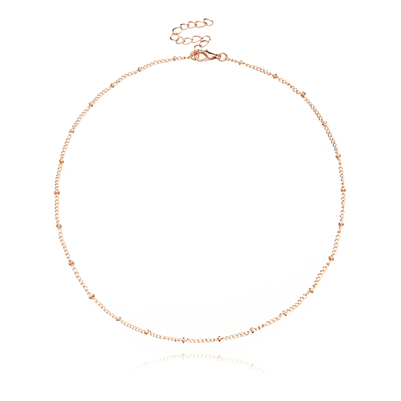 Новинка женское простое колье-чокер с бусинами для свадебной вечеринки