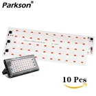 Фитолампа, светодиодсветильник лампа полного спектра для выращивания растений, 220 В, 10 шт., 50 Вт